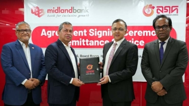 রেমিট্যান্স সেবা সহজ করতে নগদ ও মিডল্যান্ড ব্যাংকের চুক্তি